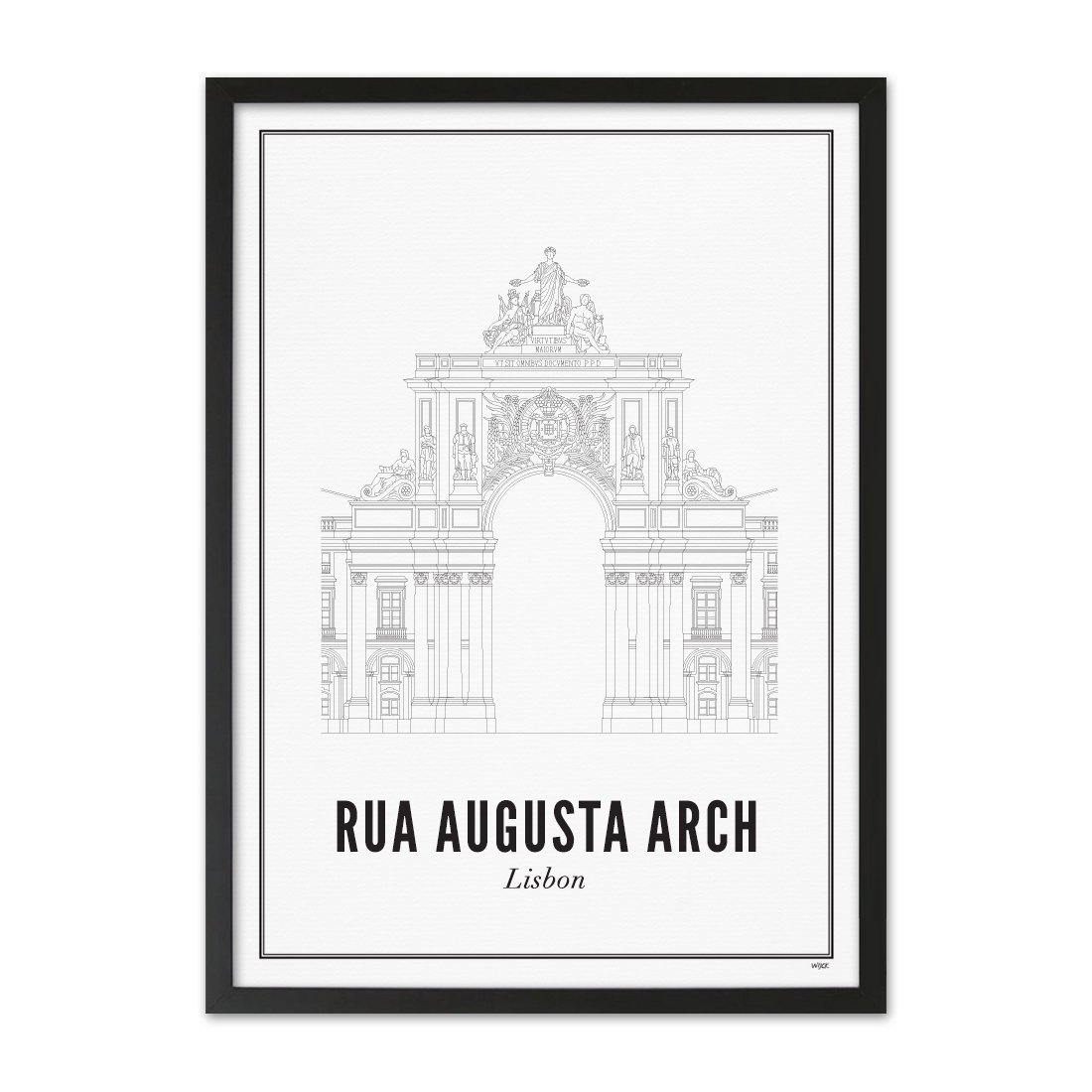 Poster of Lisbon - Rua Augusta Arch | WIJCK.